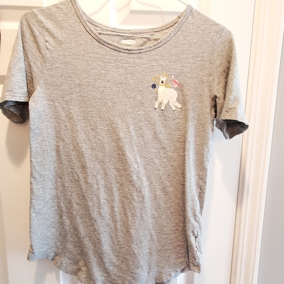 Old Navy Tops - Old navy grey short sleeve tshirt. Space Llama sz med.